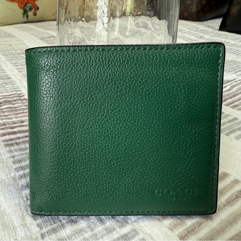 Coach Green Leather Wallet